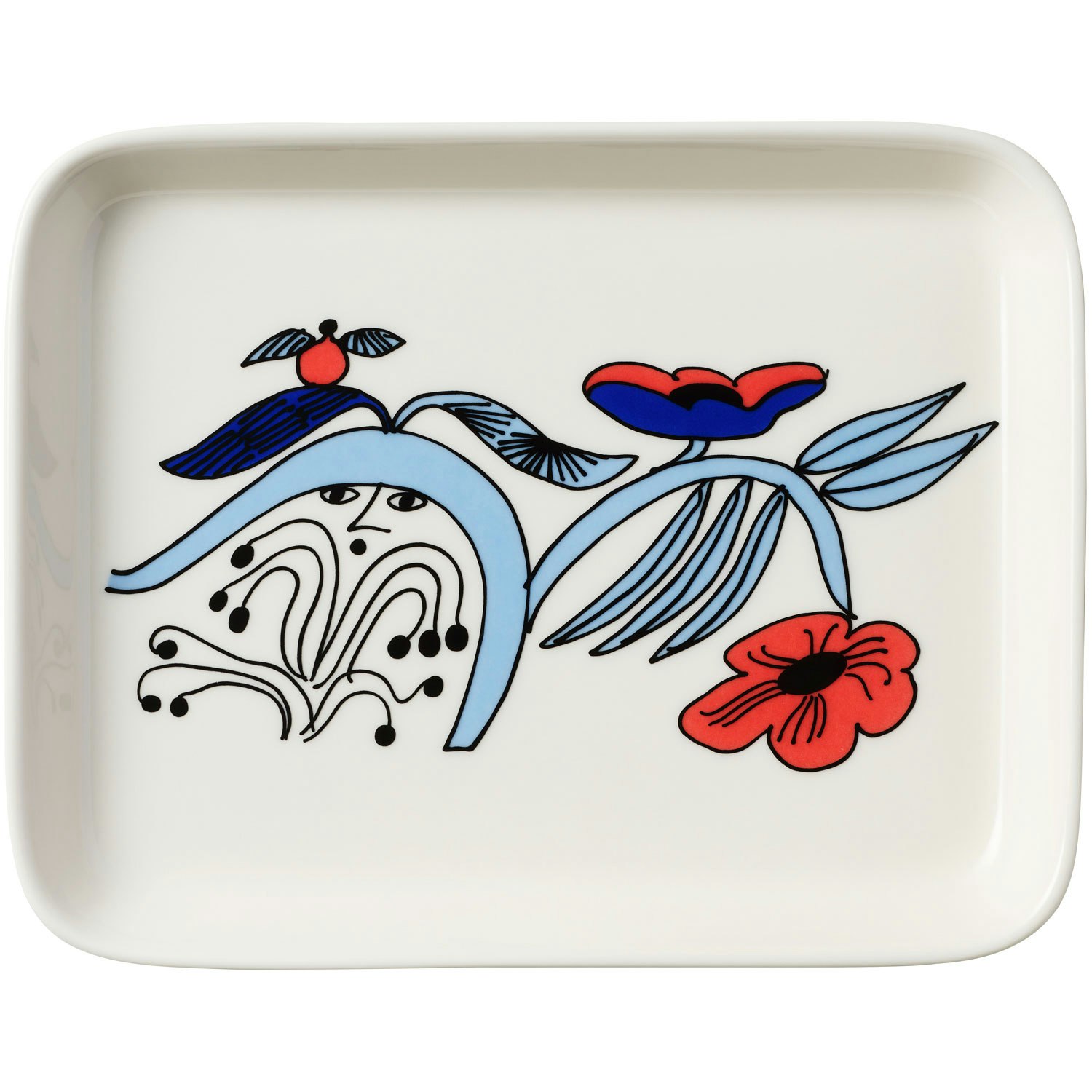 Arabia Puutarhurit Tallerken 15x19 Cm -  Tallerkener Porselen Multi - 1070792