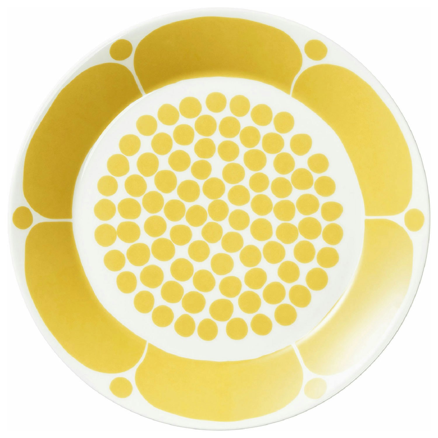 Arabia Sunnuntai Plate 21 Cm -  Tallerkener Porselen Gul - 1028200