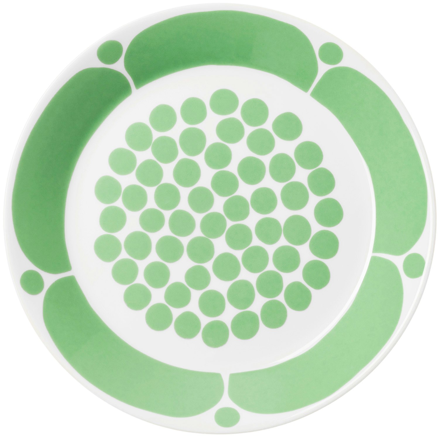 Arabia Sunnuntai Tallerken 21 Cm  -  Tallerkener Porselen Gr&oslash;nn - 1077672