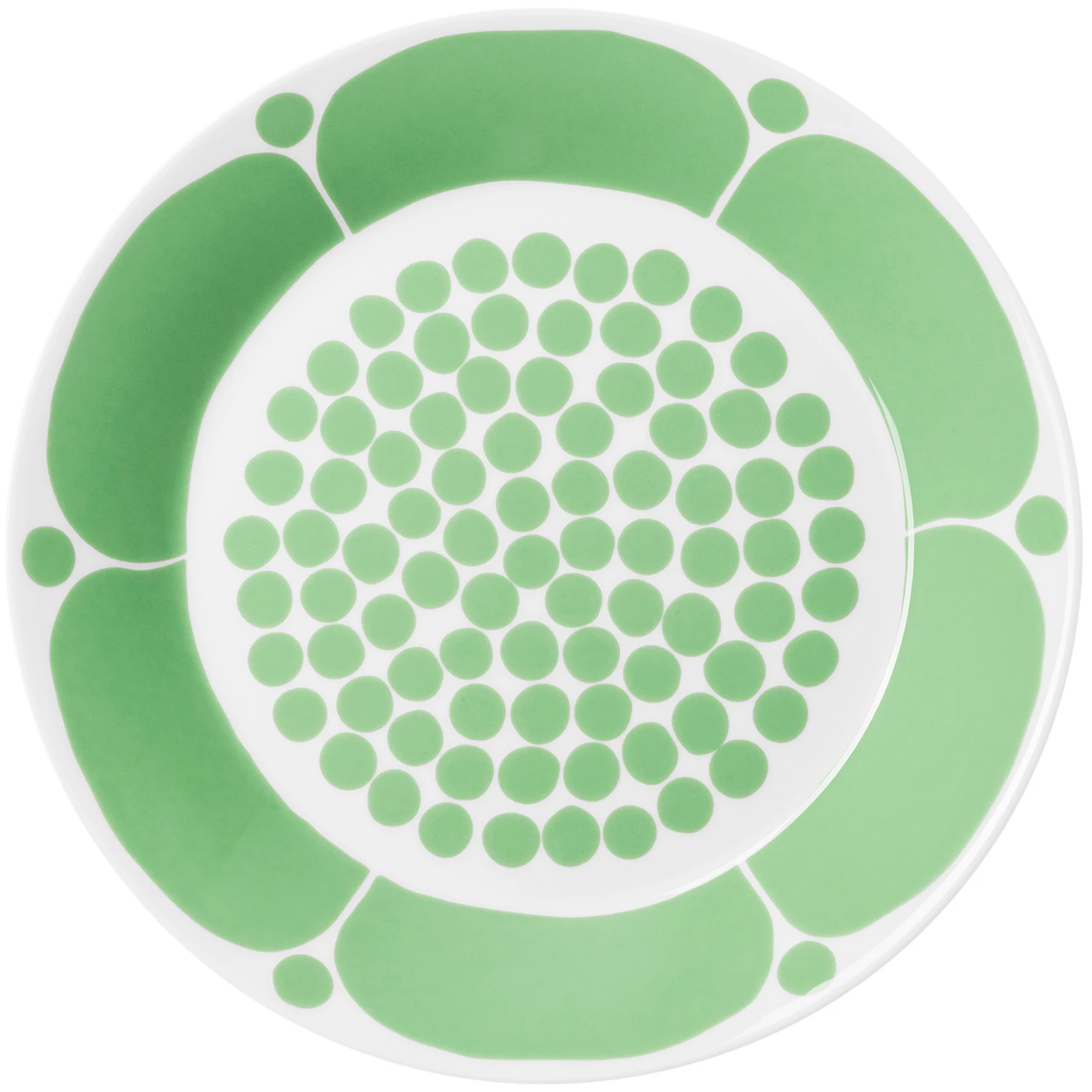 Arabia Sunnuntai Tallerken 26 Cm  -  Tallerkener Porselen Gr&oslash;nn - 1077673