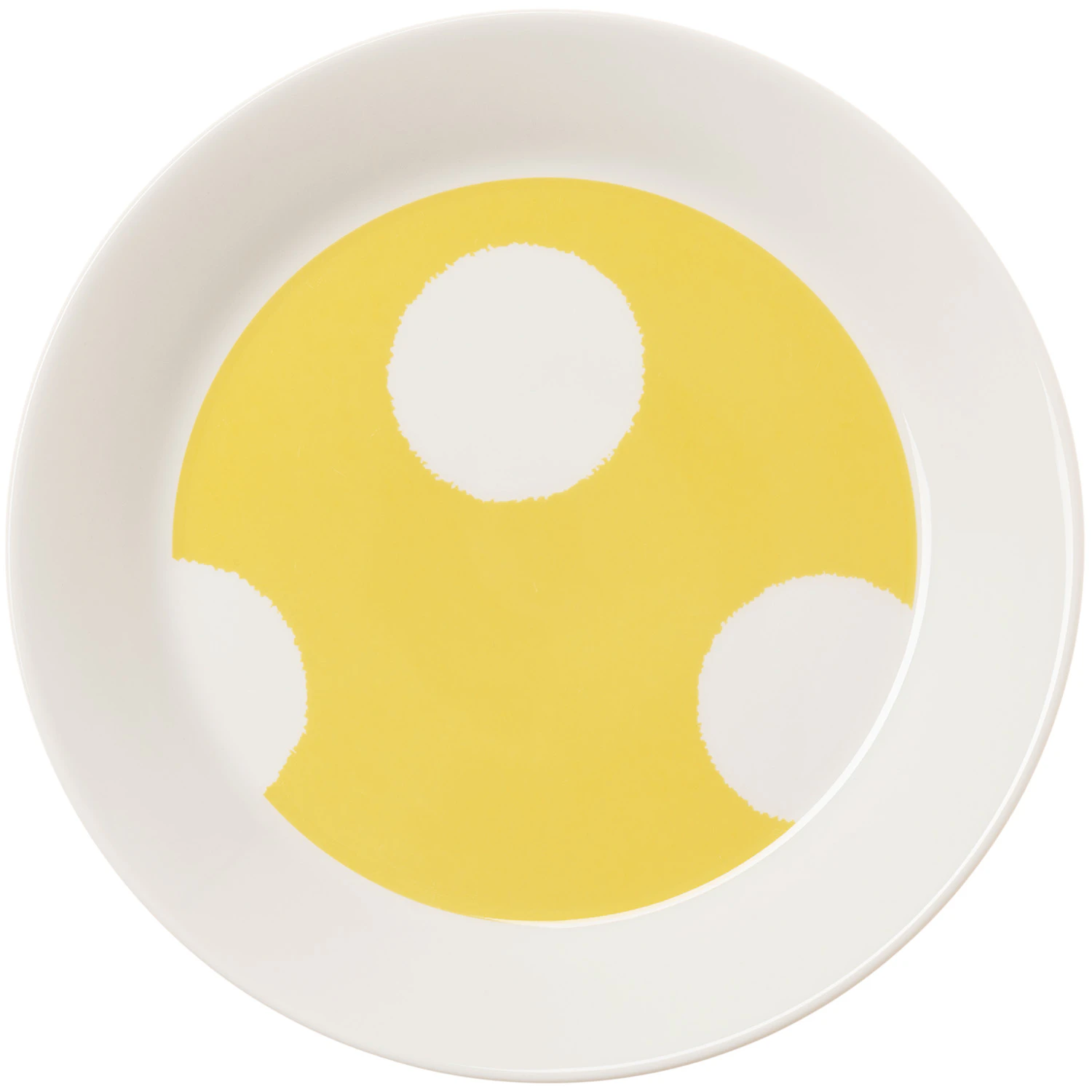 Arabia Vuokko Tallerken 21 Cm  -  Asjetter Porselen Gul - 1077319