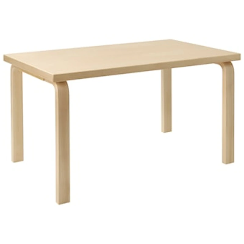 Aalto 80B Barnebord Rektangulær 60x100 cm, Bjørk
