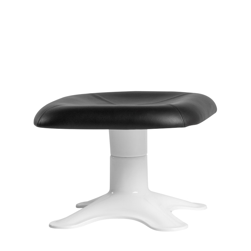 Karuselli Ottoman Fotskammel, Sort/Hvit