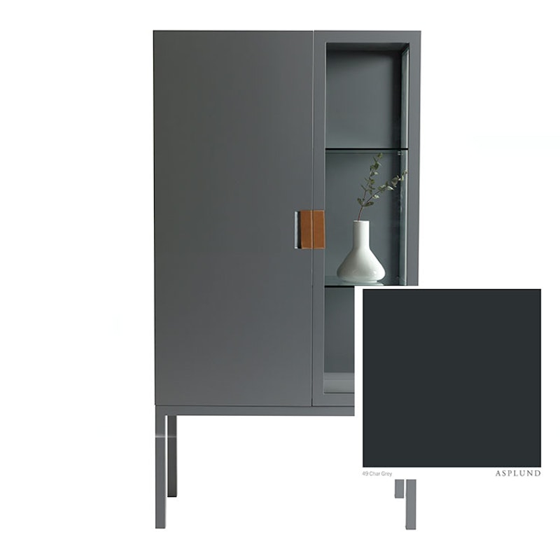Frame Semi Cabinet, Char Grey