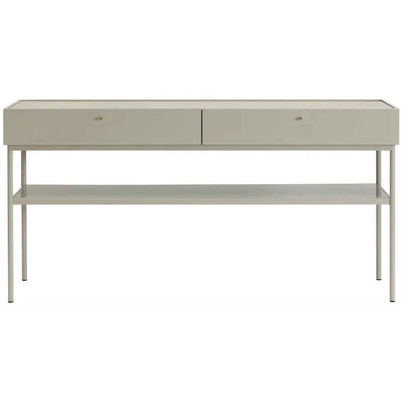 Luc Console 160 Side Table, Dark Sand
