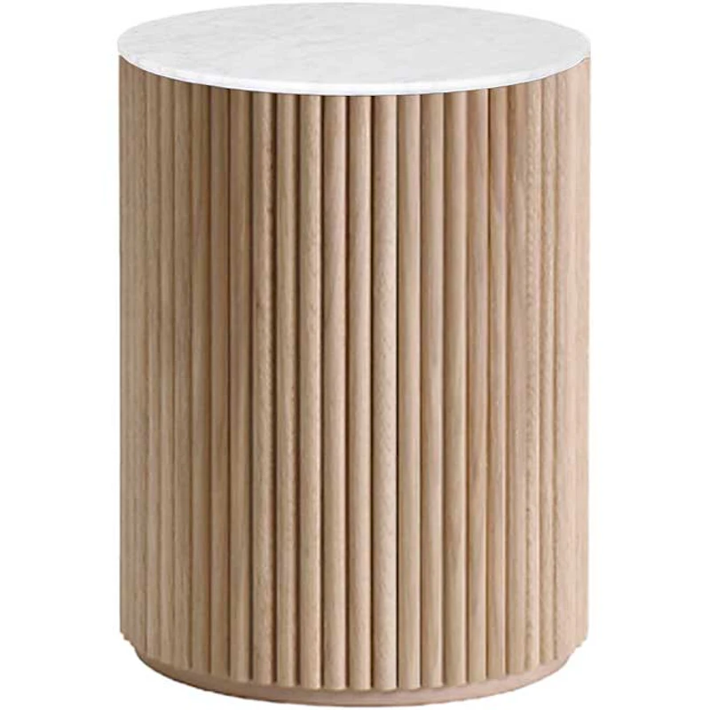 Petit Palais Skjenk Marmor 55 cm, Hvitbeiset Eik