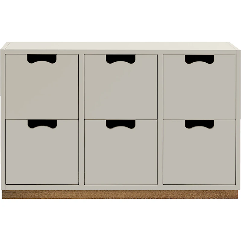 Snow B2 Kommode, Lysegrå