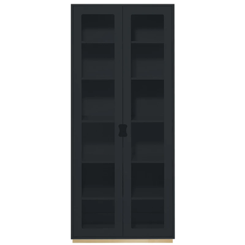 Snow F Vitrineskap 42 cm, Char Grey