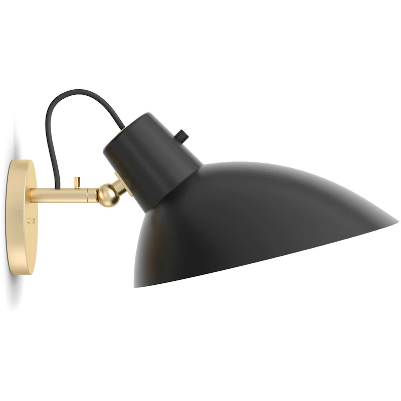 VV Cinquanta Vägglampa, Brass / Black