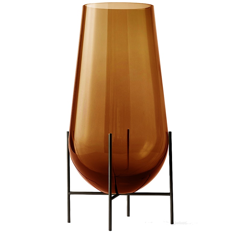Echasse Vase S, Bronzed Brass