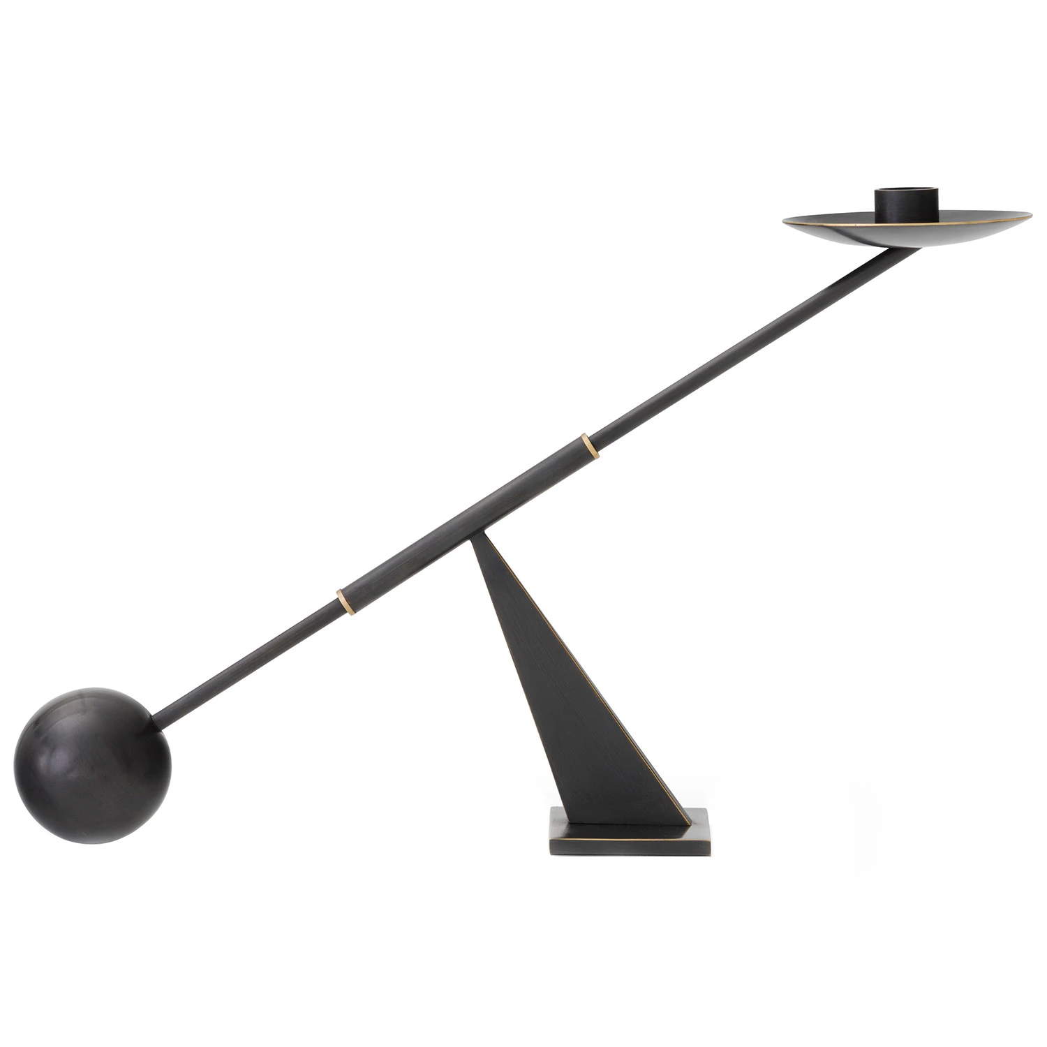 Audo Copenhagen Interconnect Lysestake Small Bronzed Brass -  Lyslykter Messing Bronse/Messing - 71033-001067