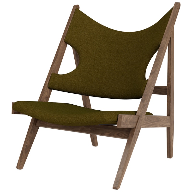 Knitting Loungestol, Valnøtt / Sahco Baru 0950