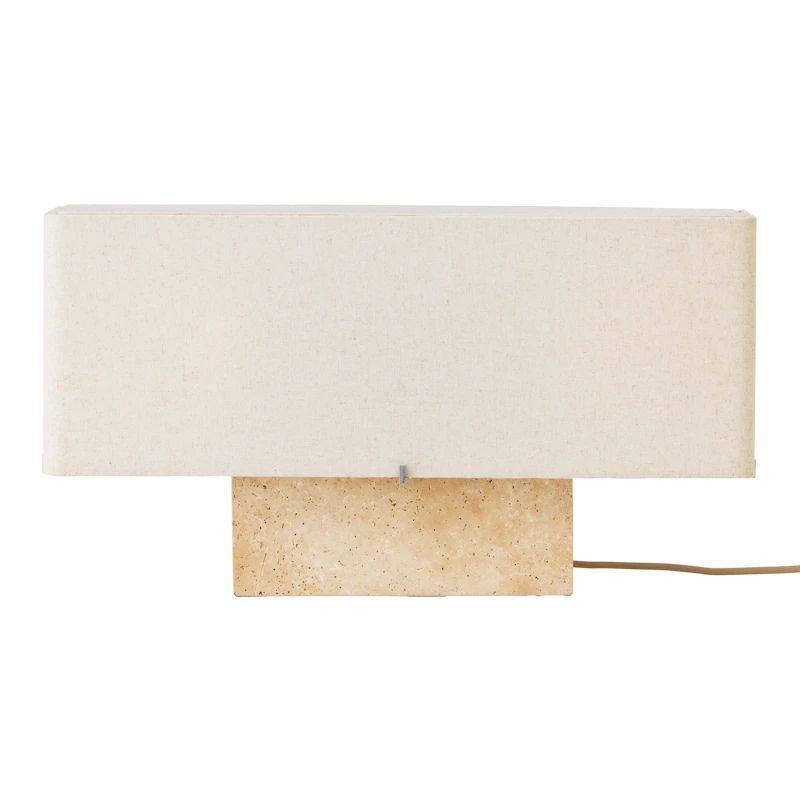 Nonna Bordlampe 30 cm, Travertin / Sand