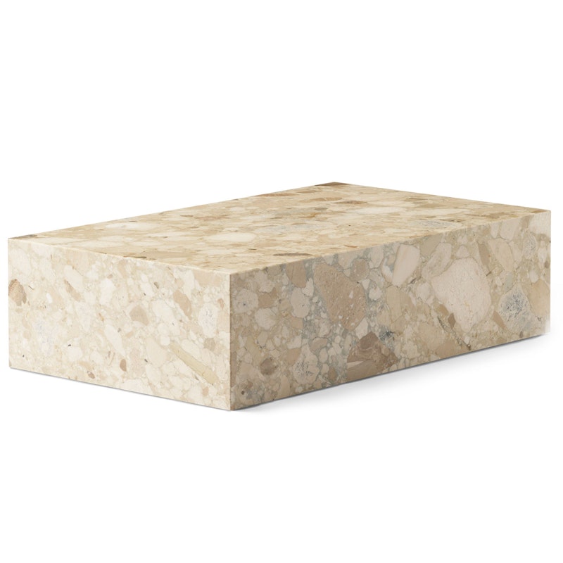 Plinth Low Salongbord 100x60 cm, Kunis Breccia Marmor