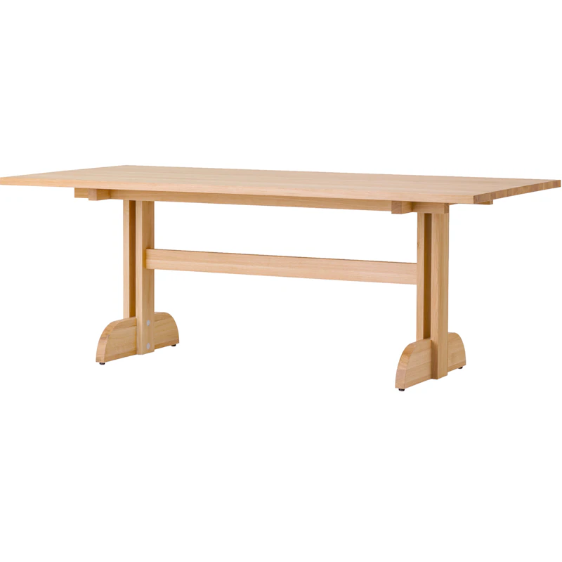 Puffin Spisebord 200x95 cm, Massiv Naturlig Eik