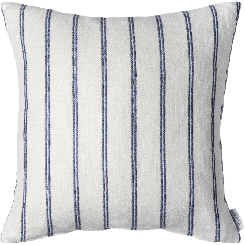 Linåker Putetrekk 43x43 cm, Marineblå/Off-white