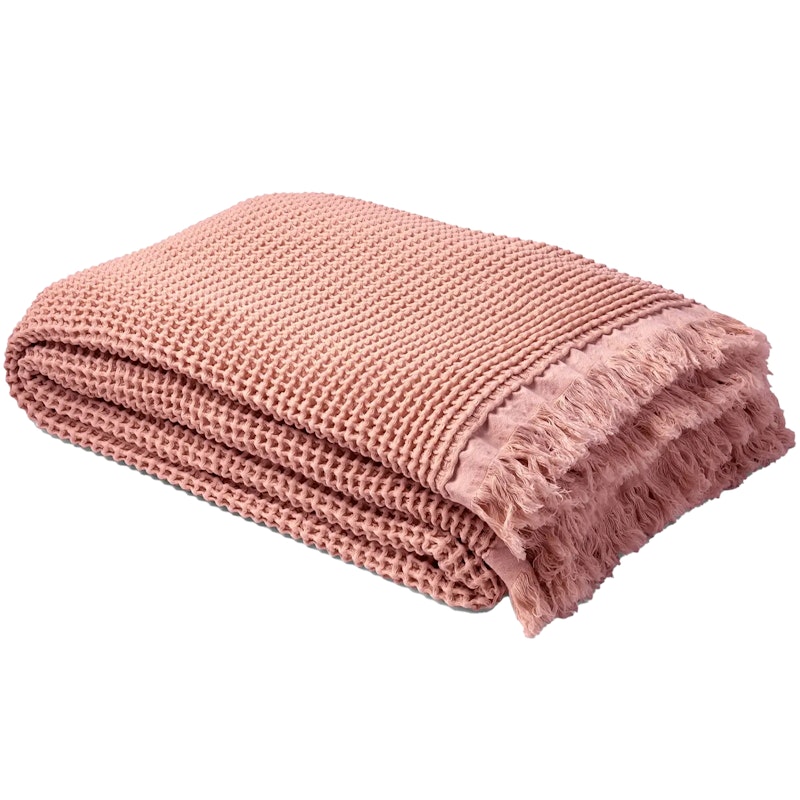 Våffla Pledd 130x200 cm, Dusty Pink