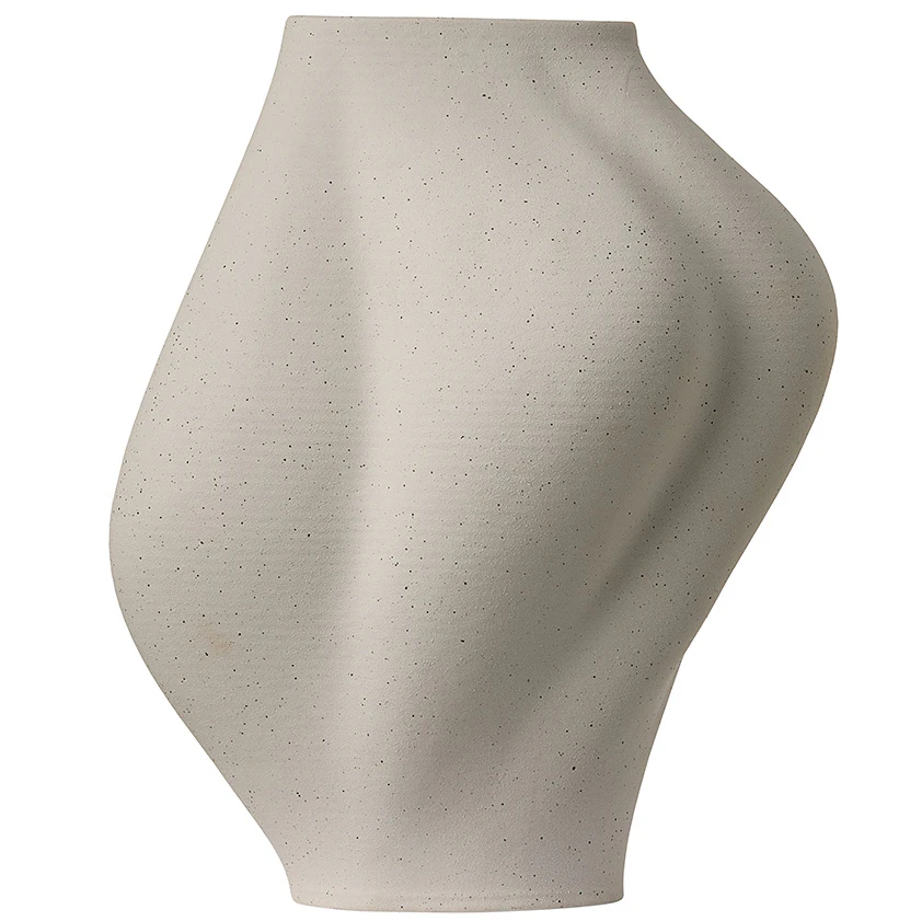 Aytm Saltare Vase &Oslash;17 Cm  -  Vaser Stengods Creme - 510680058013