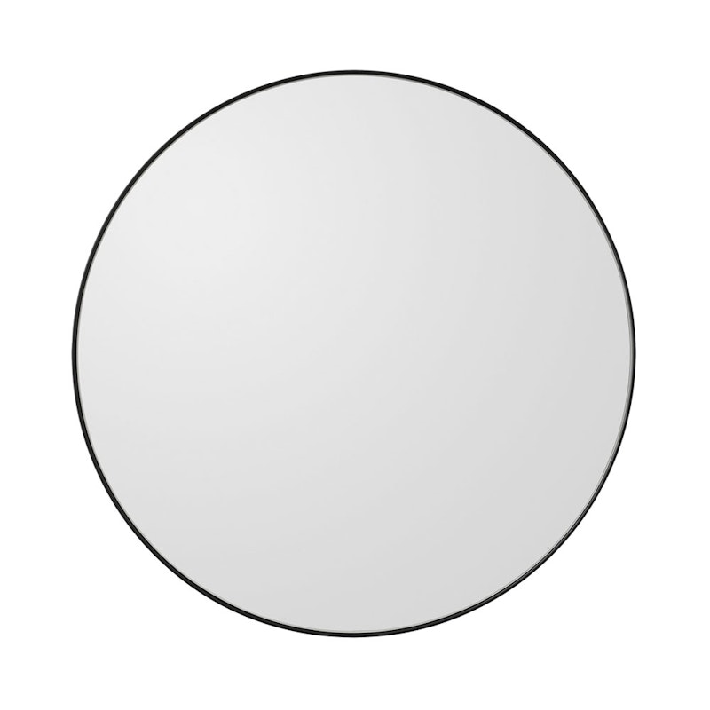 Circum Veggspeil Ø70 cm, Svart / Klar