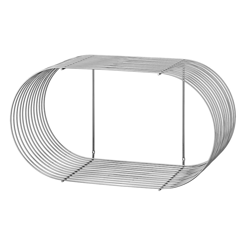 Curva Hylle Stor 61.4 x 33 cm, Silver