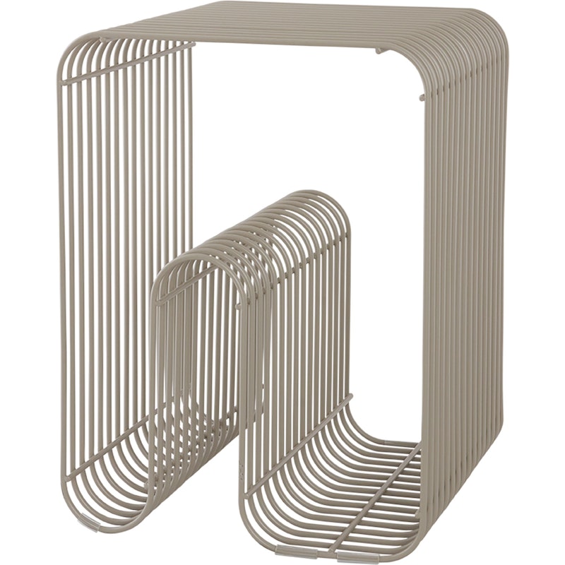 Curva Krakk Elegant, flerfunksjonell design i stål perfekt for ethvert hjem, uavhengig av stil eller smak Enkelt, distinkt uttrykk, Organiske former med stive linjer Taupe