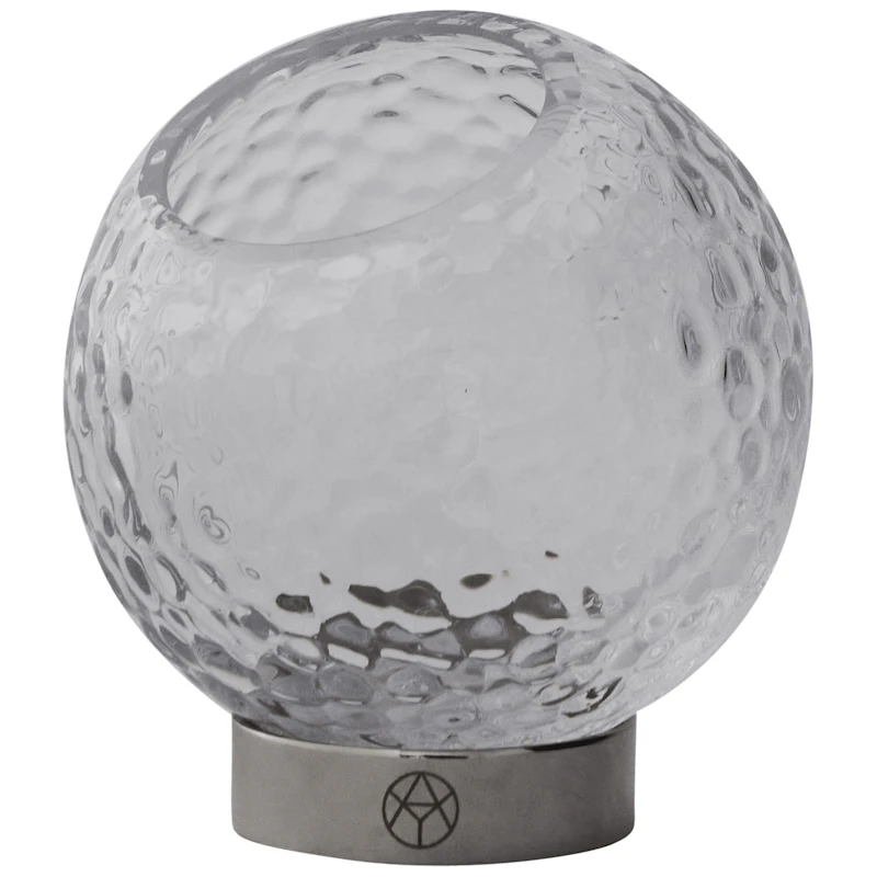 Globe Bubbles Lyslykte Ø10 cm, Klar / Sølv