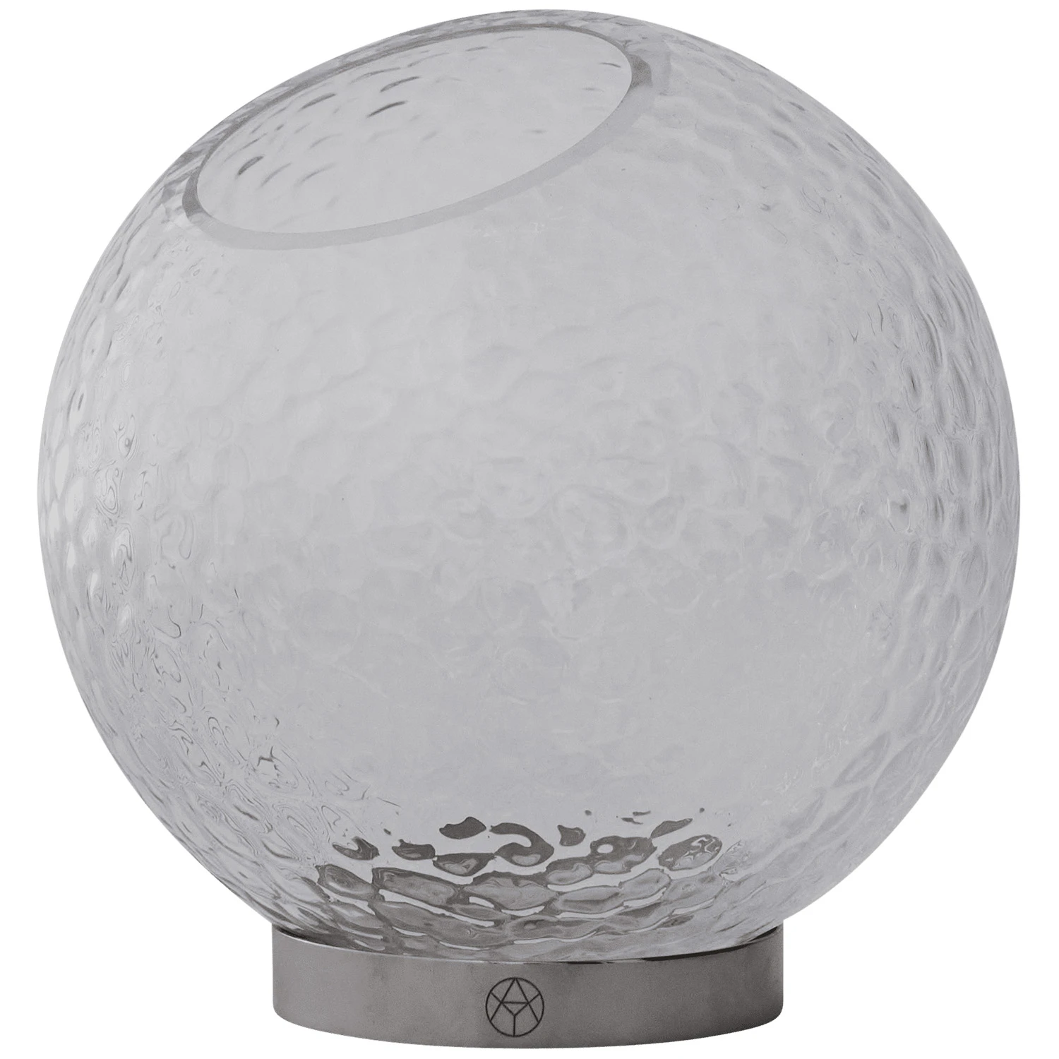 Aytm Globe Bubbles Vase &Oslash;17 Cm  /  S&oslash;lv -  Vaser Glass Klar - 510750000011