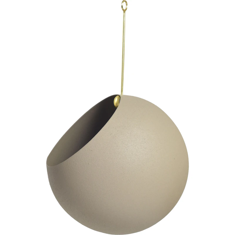 Globe Hengende Krukke Ø17x28 cm, Taupe