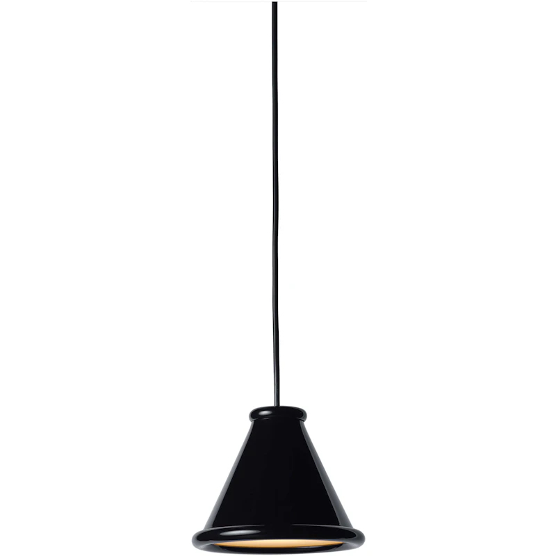 Belle Pendant Ø15, Glossy Black