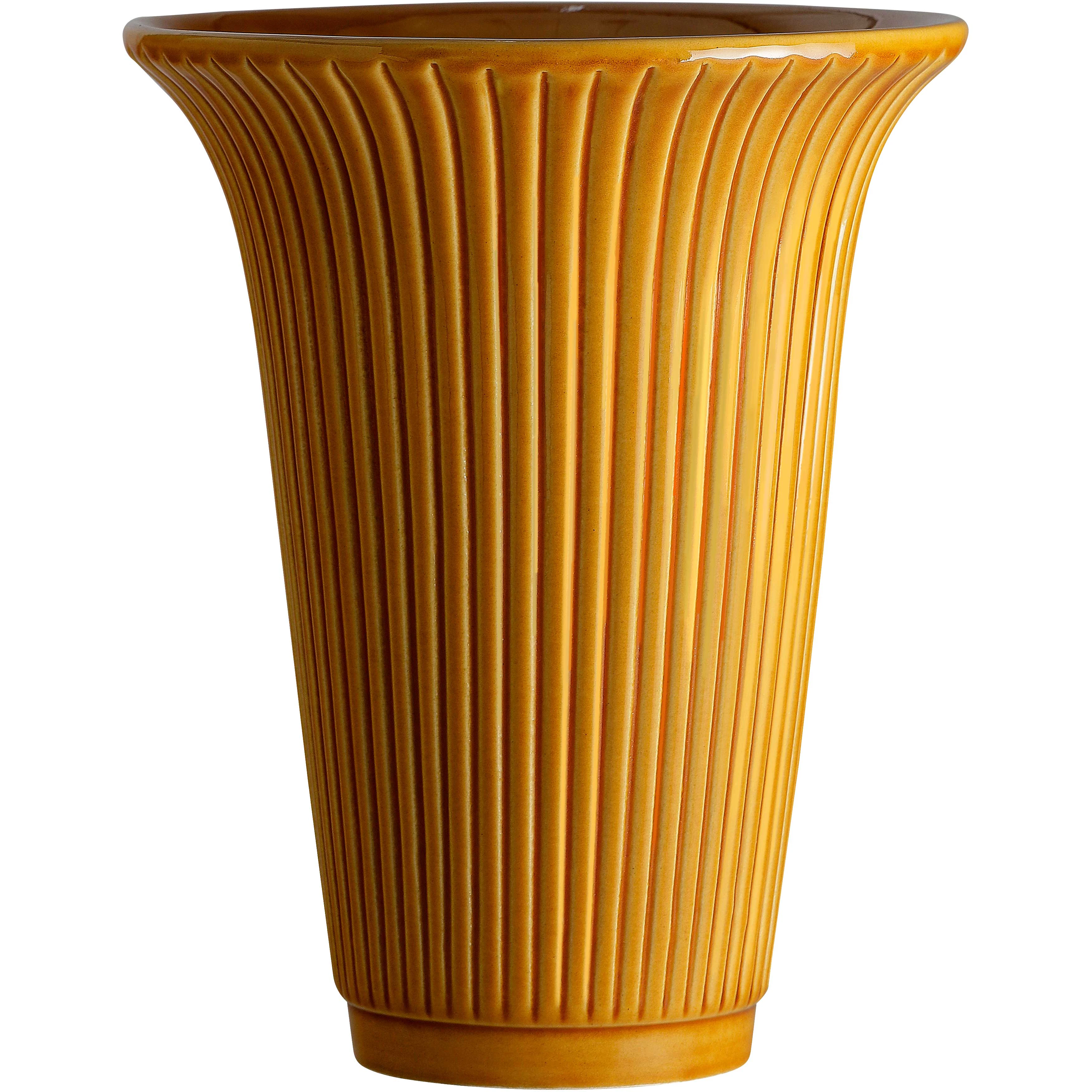 Bergs Potter Daisy Vase 25 Cm  -  Vaser Terrakotta Amber yellow - ITA-DSYCY20V