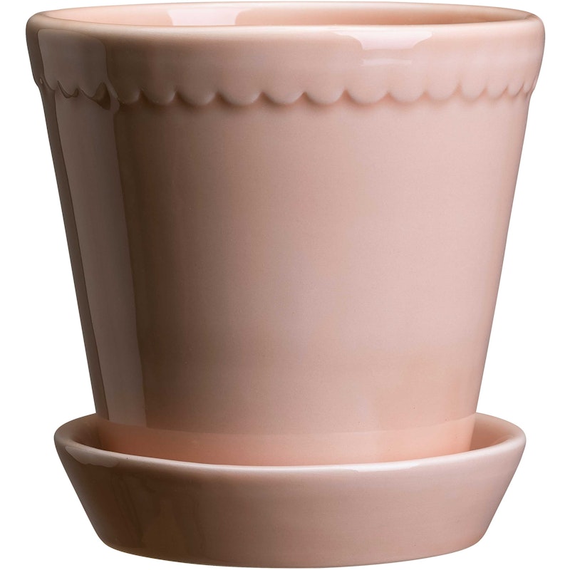 Helena Krukke Med Tallerken 18 cm, Quartz Rose