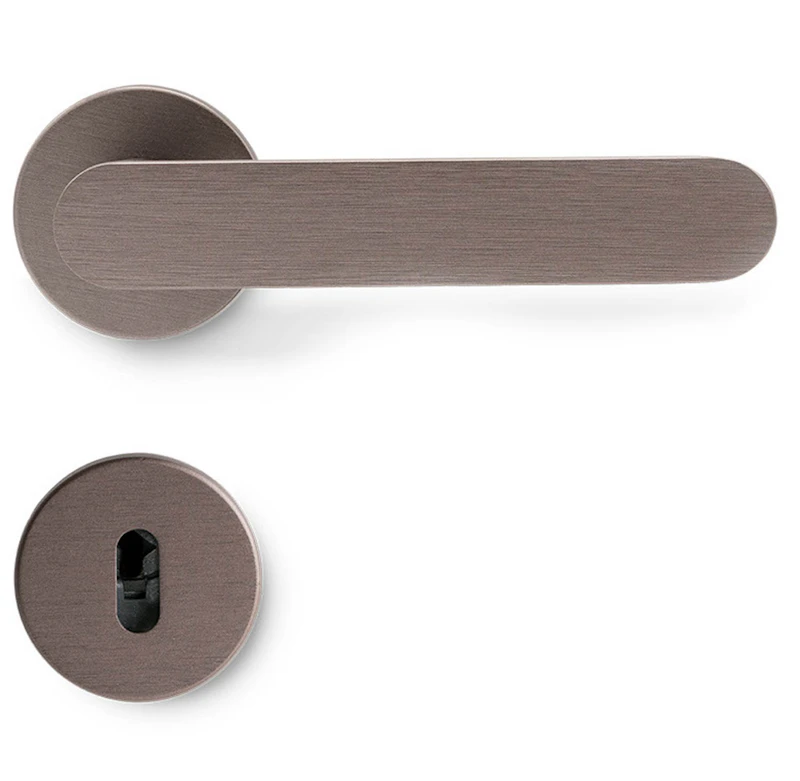 Vibe Plain Dørhåndtak Med Nøkkelskilt, Dark Bronze