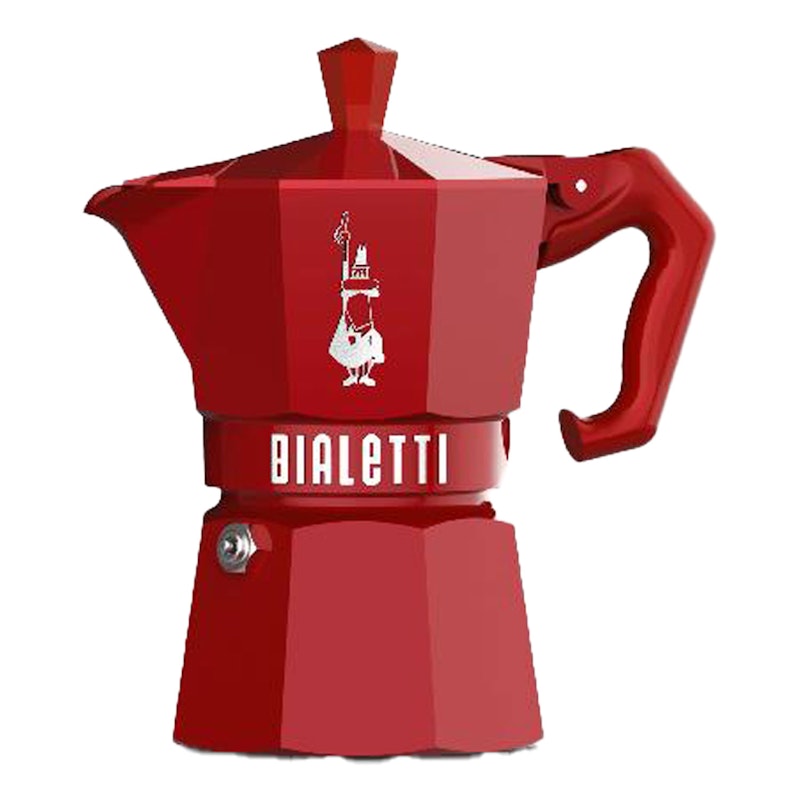 Moka Exclusive Kaffetrakter Rød, 3 Kopper