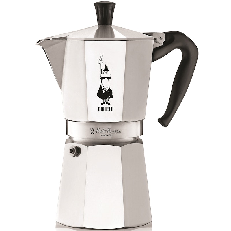 Moka Express Kaffetrakter Aluminium, 9 Kopper