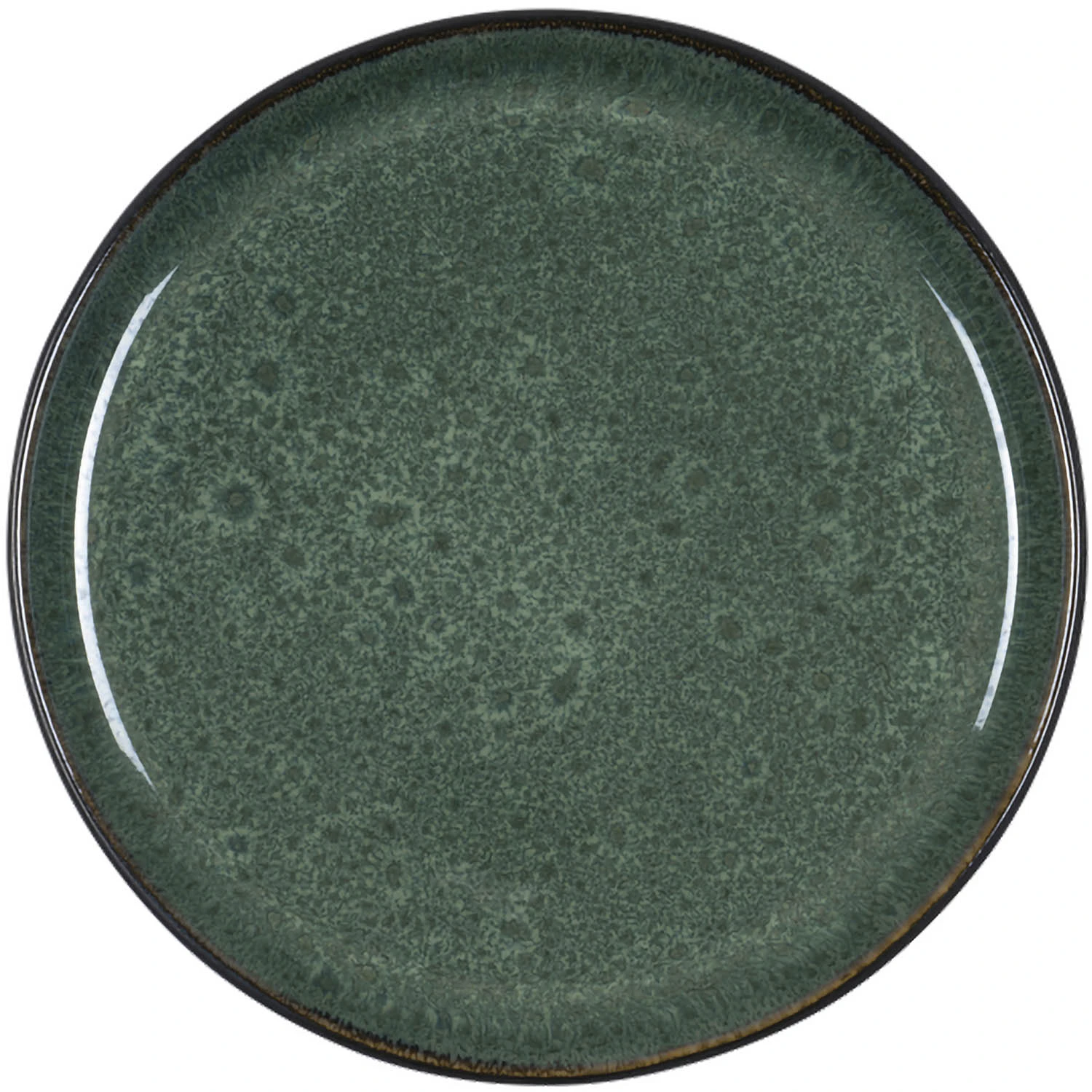 Bitz Gastro Tallerken &Oslash;21 Cm /Gr&oslash;nn -  Tallerkener Stengods Sort - 821259