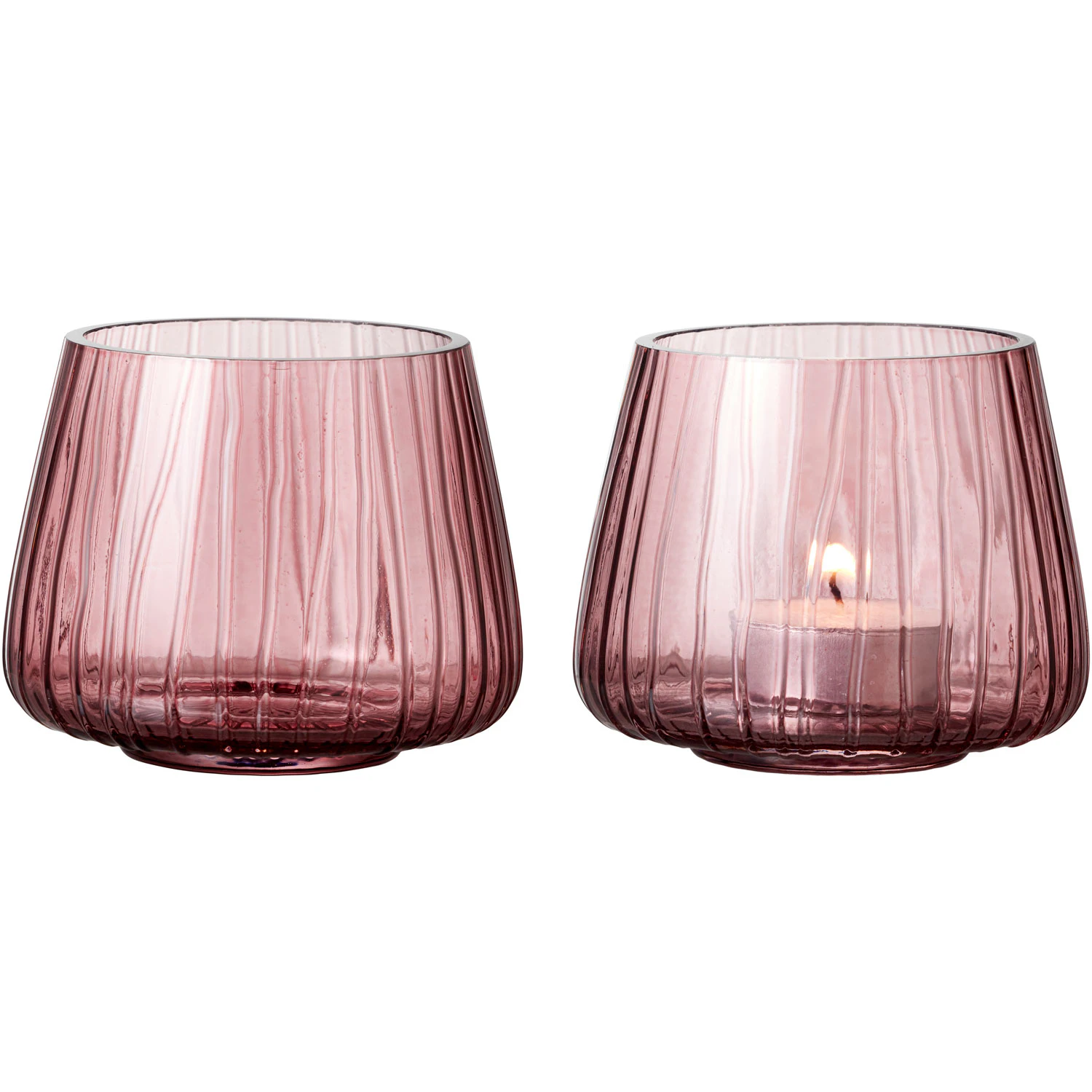 Bitz Kusintha Lyslykte 2-pk  -  Lyslykter Glass Rosa - 25592