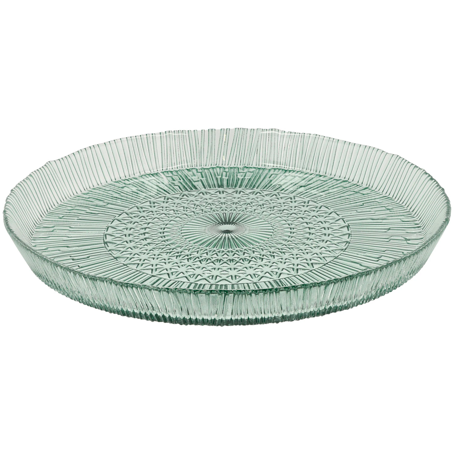 Bitz Kusintha Serveringsfat 30 Cm  -  Serveringsfat Glass Gr&oslash;nn - 30680