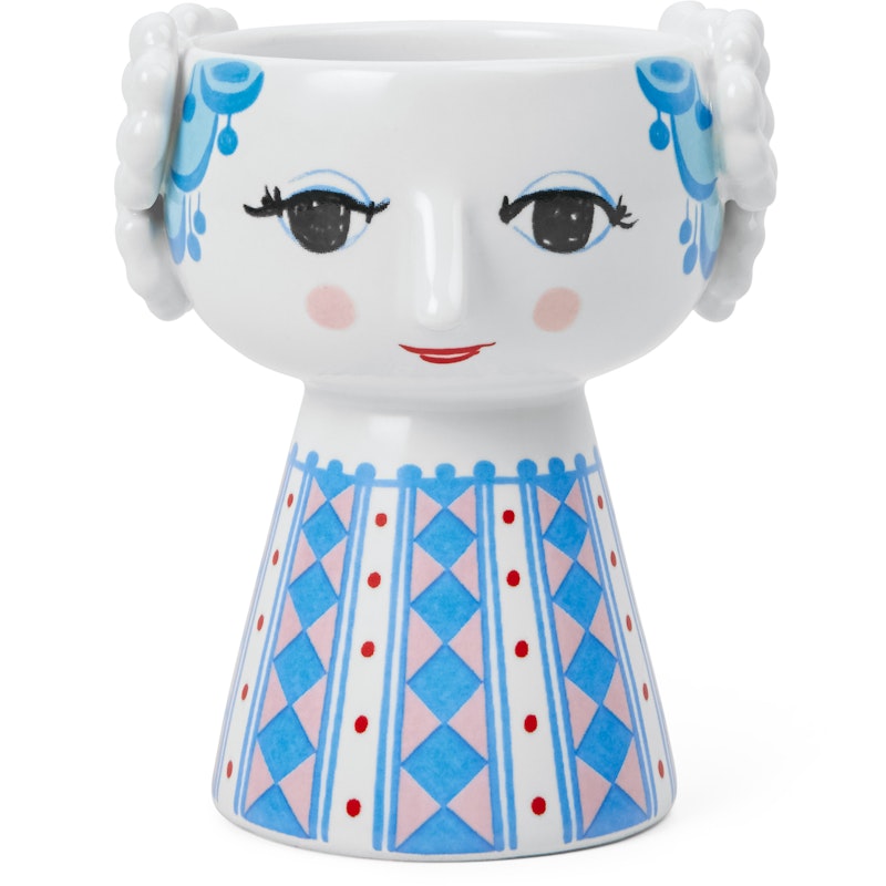 Eva Lyslykte 9,5 cm, Blå