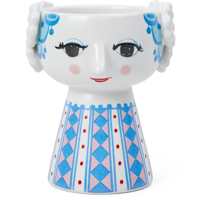 Eva Lyslykte 9,5 cm, Blå