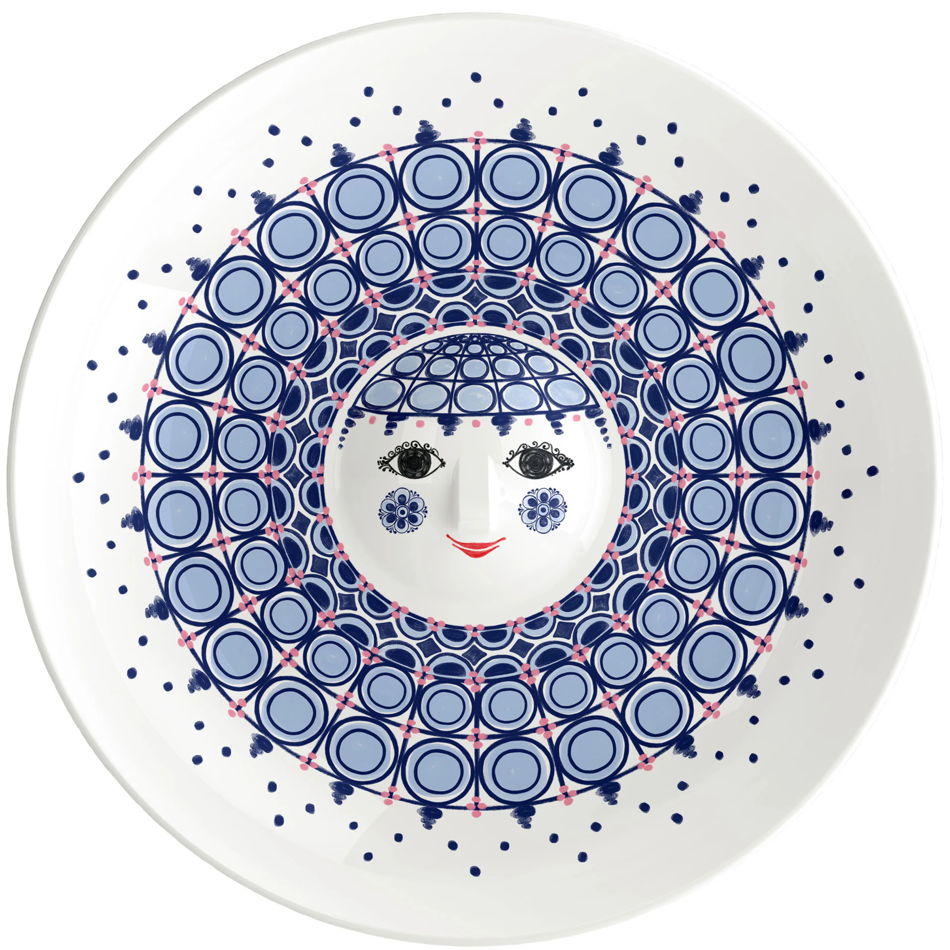 Bj&oslash;rn Wiinblad Olga Tallerken &Oslash;33 Cm  -  &Oslash;vrige Fat & Tallerkener Keramikk Bl&aring; - 53118