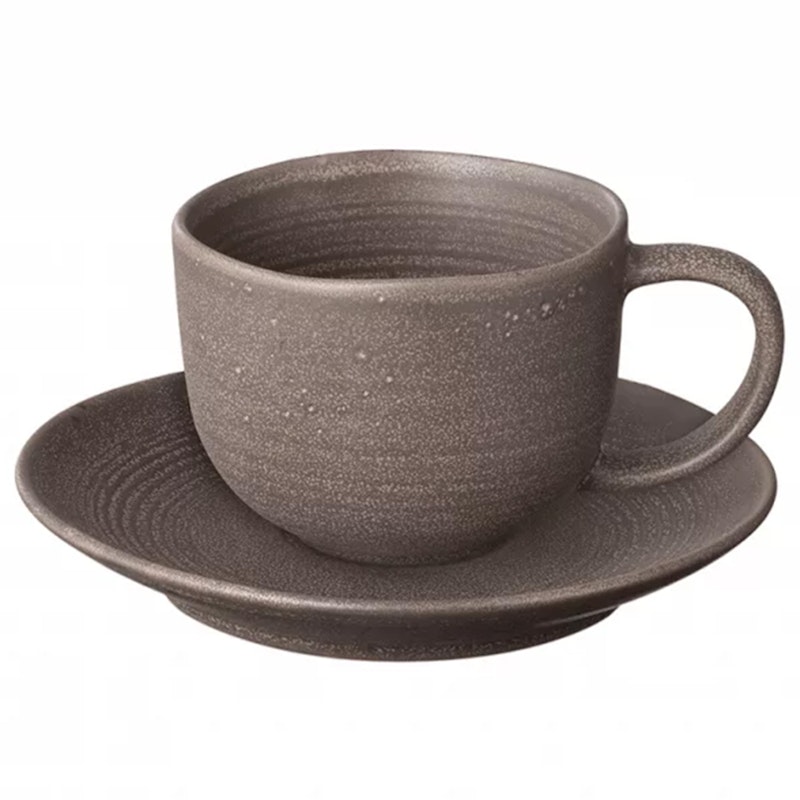 KUMI Kaffekopp med Tallerken 2-pk, Espresso