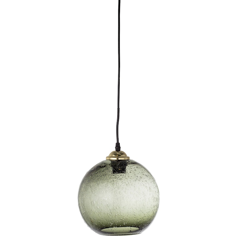 Alber Anhengslampe Glass Ø23 cm, Grønn