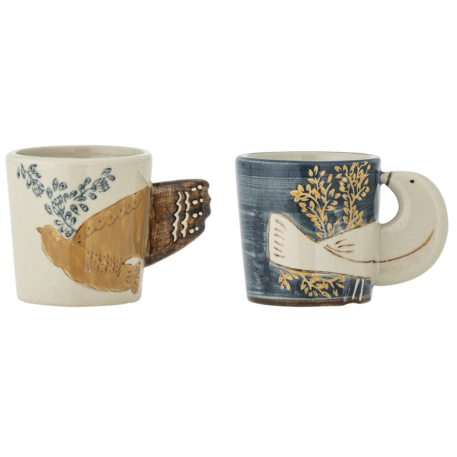 Bloomingville Hezha Espressokopp 2-pk -  Espressokopper Stengods Bl&aring; - 82072012