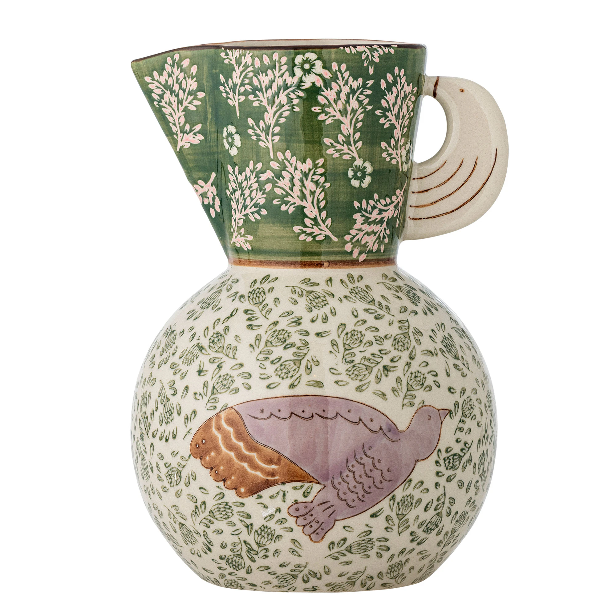 Bloomingville Hezha Jug -  Vannkarafler & Vannkanner Stengods Gr&oslash;nn - 82063116