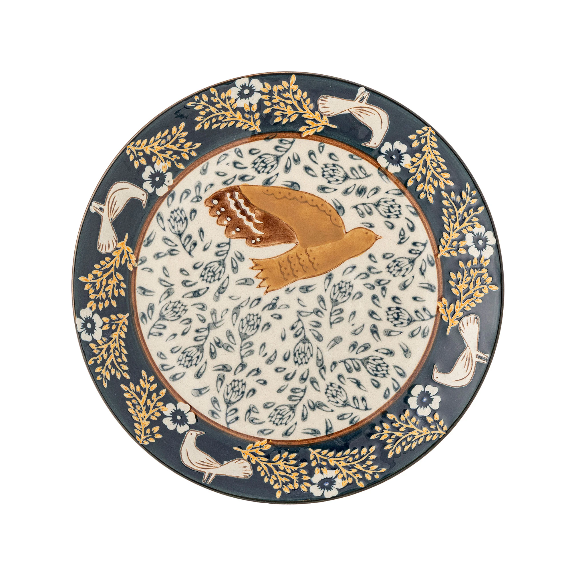Bloomingville Hezha Side Plate Blue -  Asjetter Stengods Bl&aring; - 82063112
