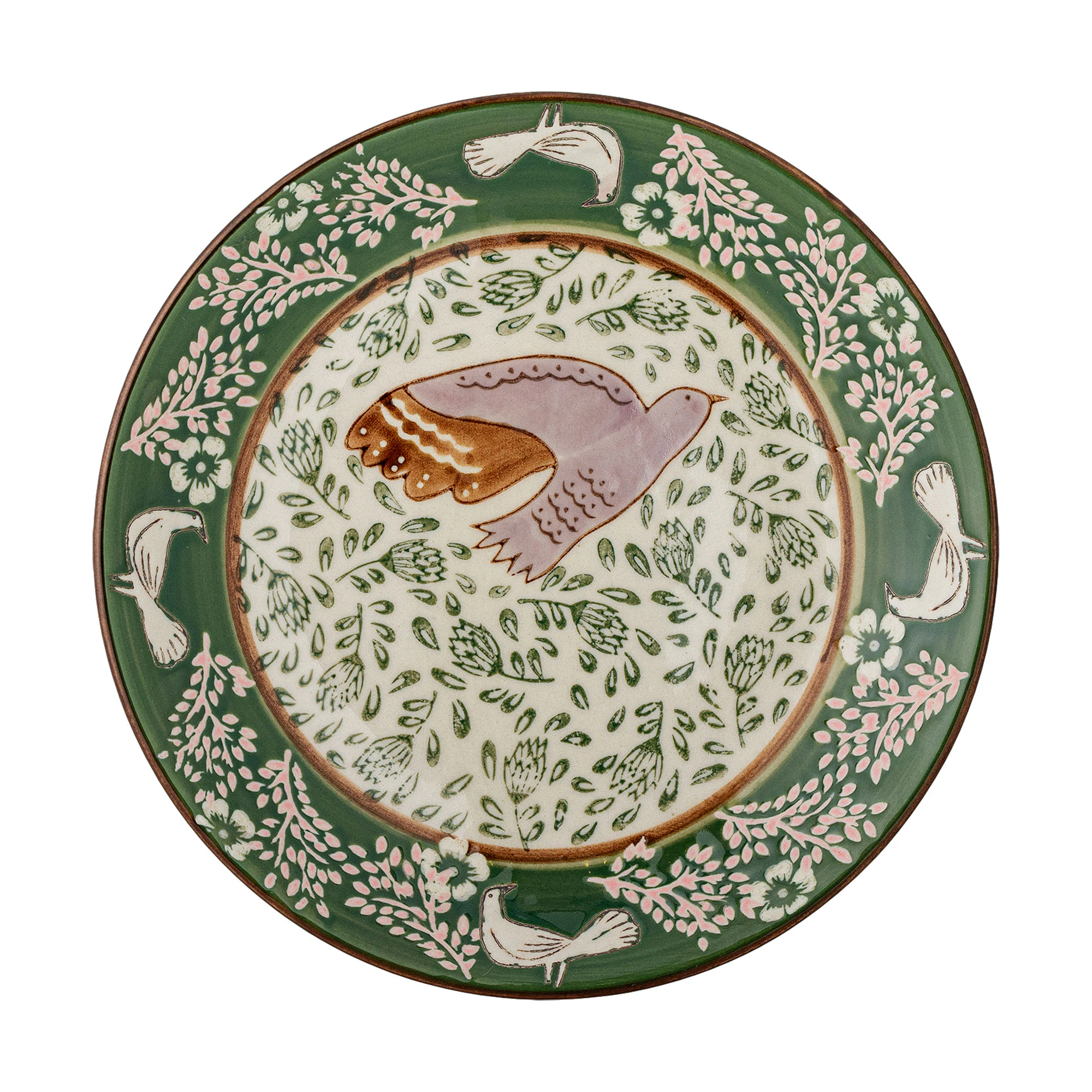 Bloomingville Hezha Side Plate Green -  Asjetter Stengods Gr&oslash;nn - 82063111