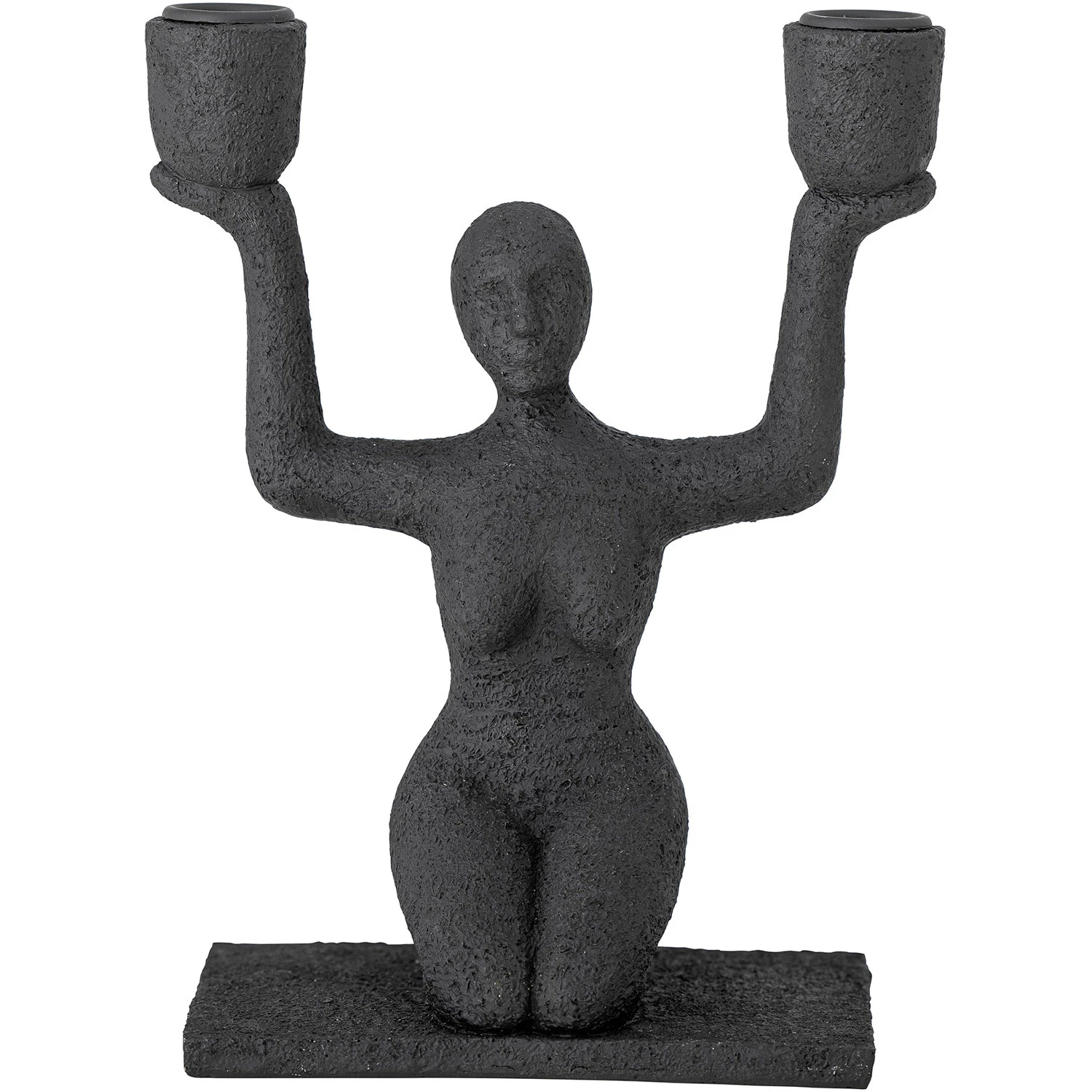 Bloomingville Lucie Lysestake 23x18 Cm Svart -  Lyslykter Polyresin Sort - 82052994