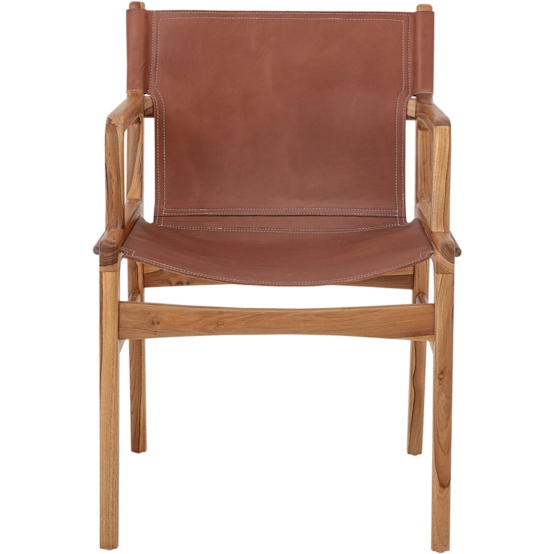 Ollie Loungestol Teak / Skinn