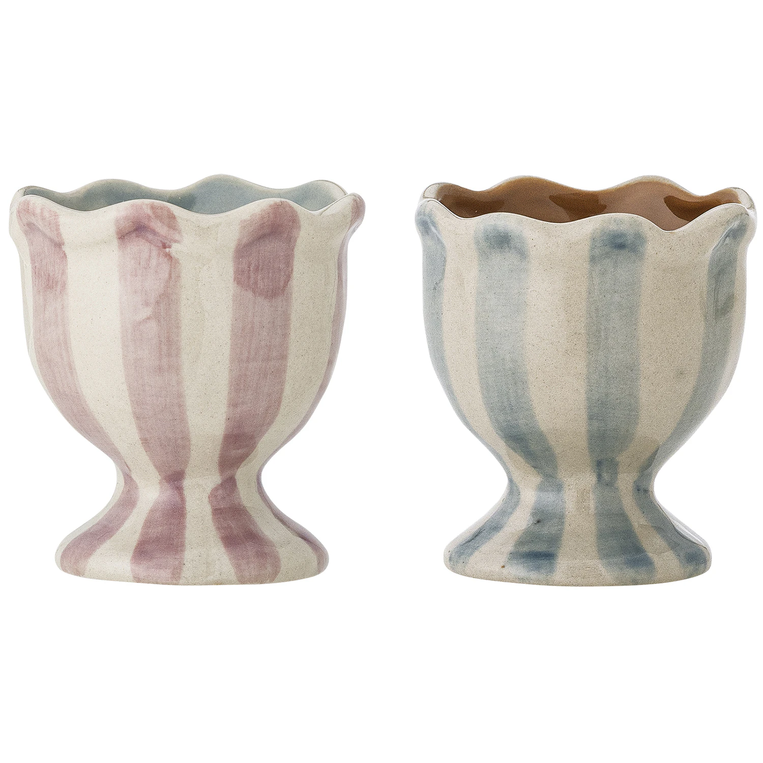 Bloomingville Willa Eggeglass 2-pk -  Eggekopper Stengods Rose - 82062696