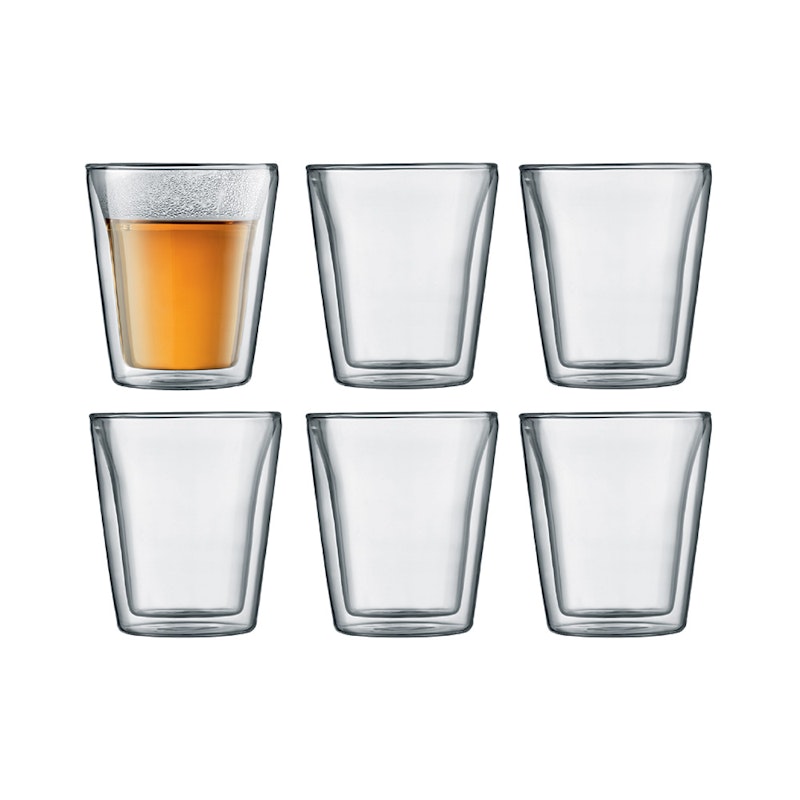 BODUM CANTEEN Dobbeltvegget Glass 20 cl, 6-pk